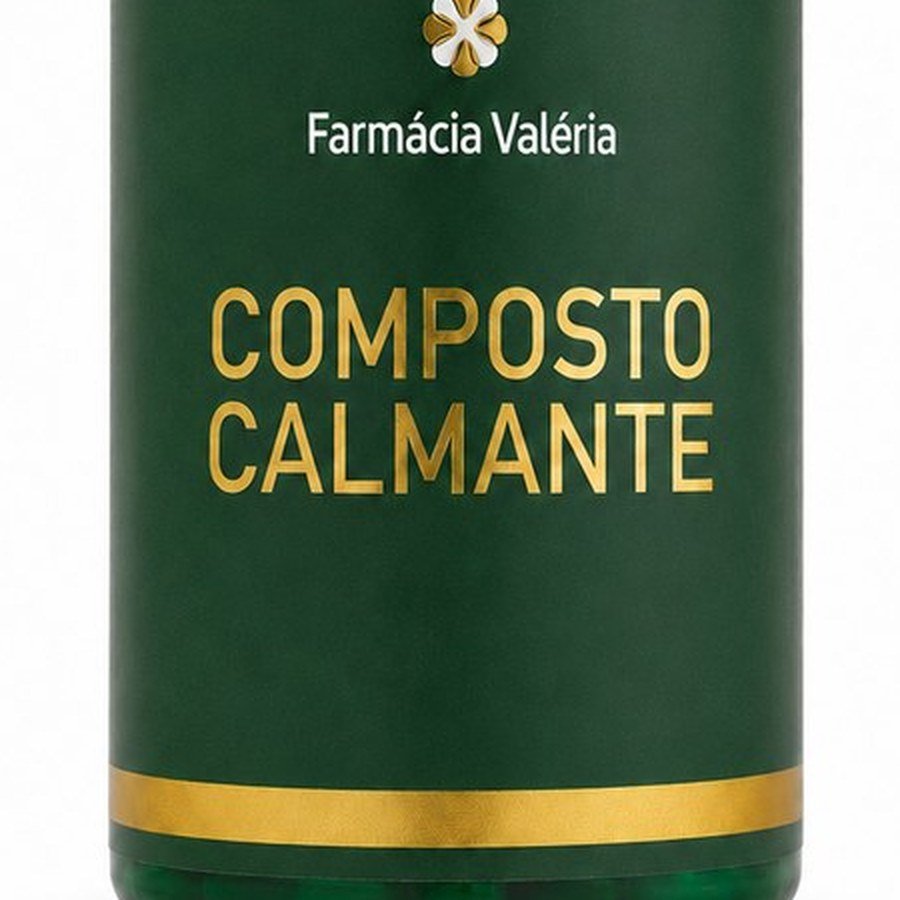 Detalhe do rótulo do Composto Calmante