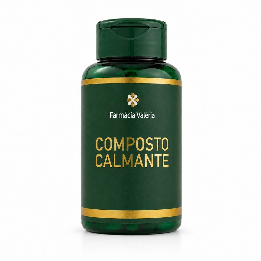 Frasco do Composto Calmante da Farmácia Valéria