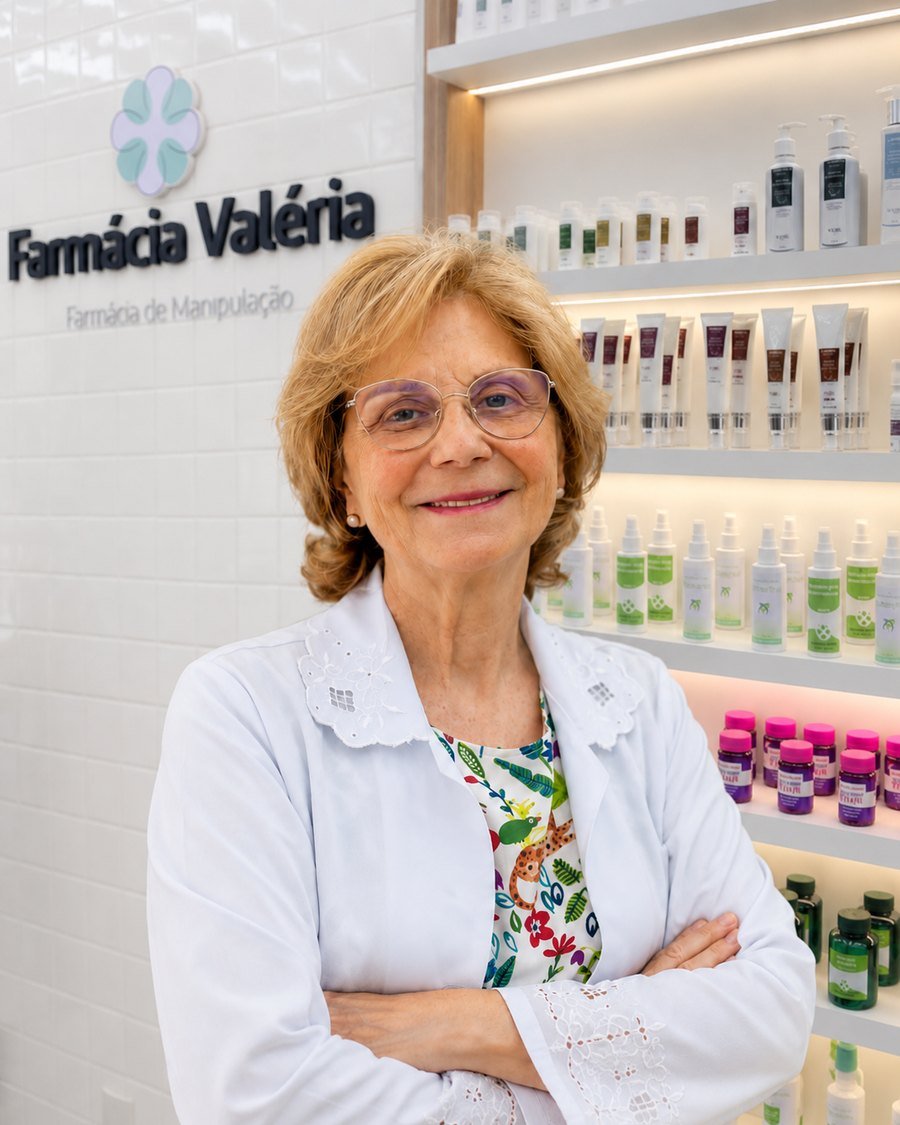 Valéria T. Bueno, farmacêutica responsável pela Farmácia Valéria